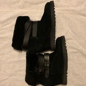 Ash black ankle boots
